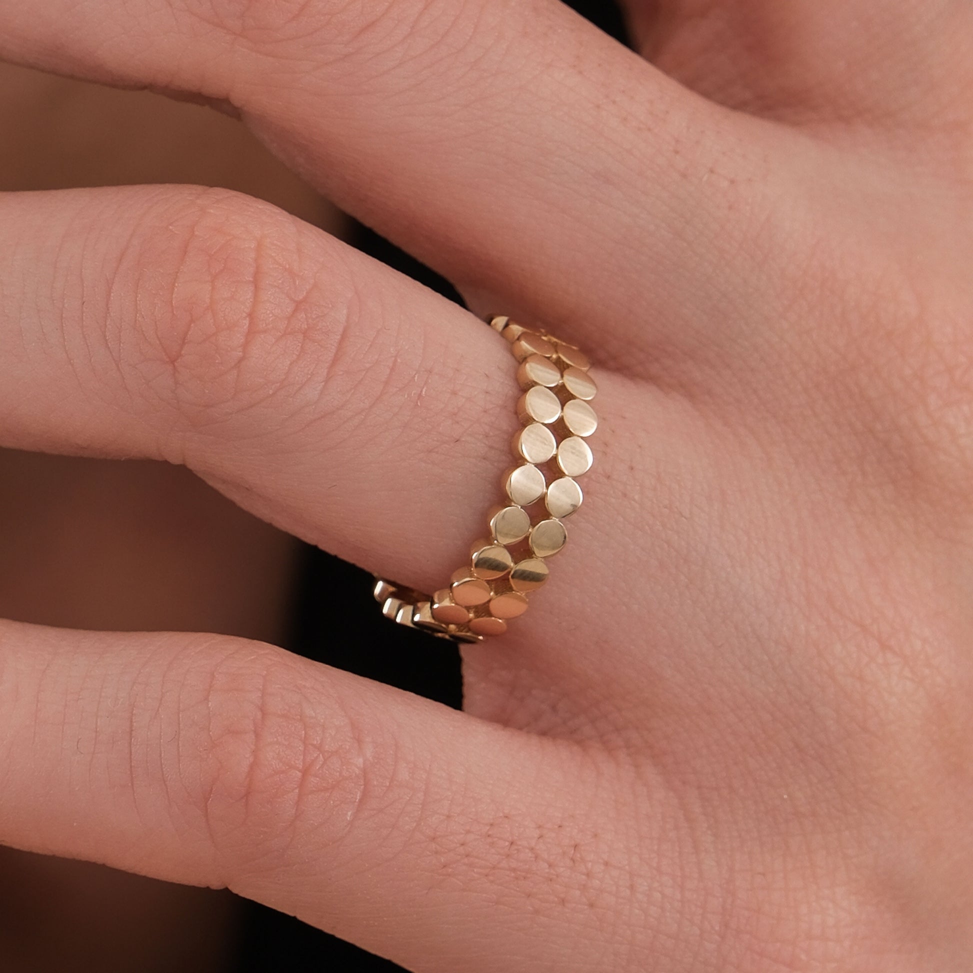Dot Ring | 14K Solid Gold