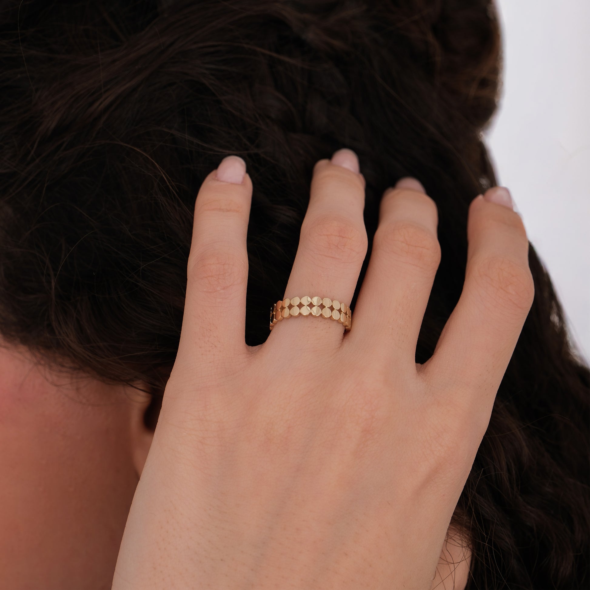 Dot Ring | 14K Solid Gold