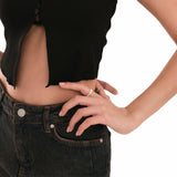 Ribbed Ring | 14K Solid Gold