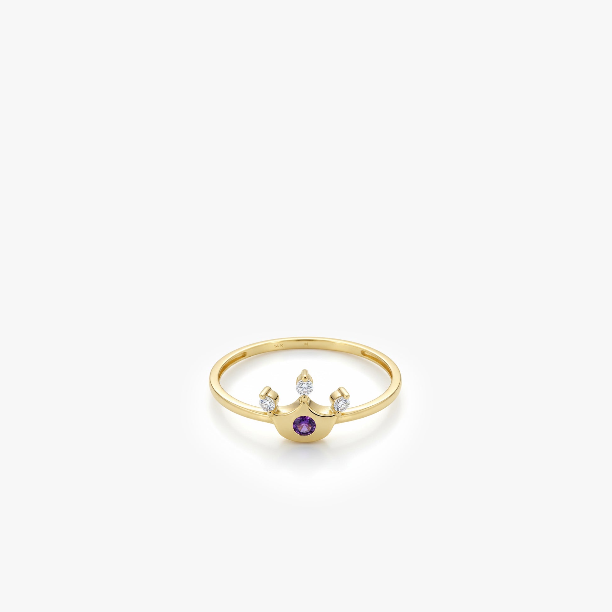 Princess Crown Ring | 14K Solid Gold