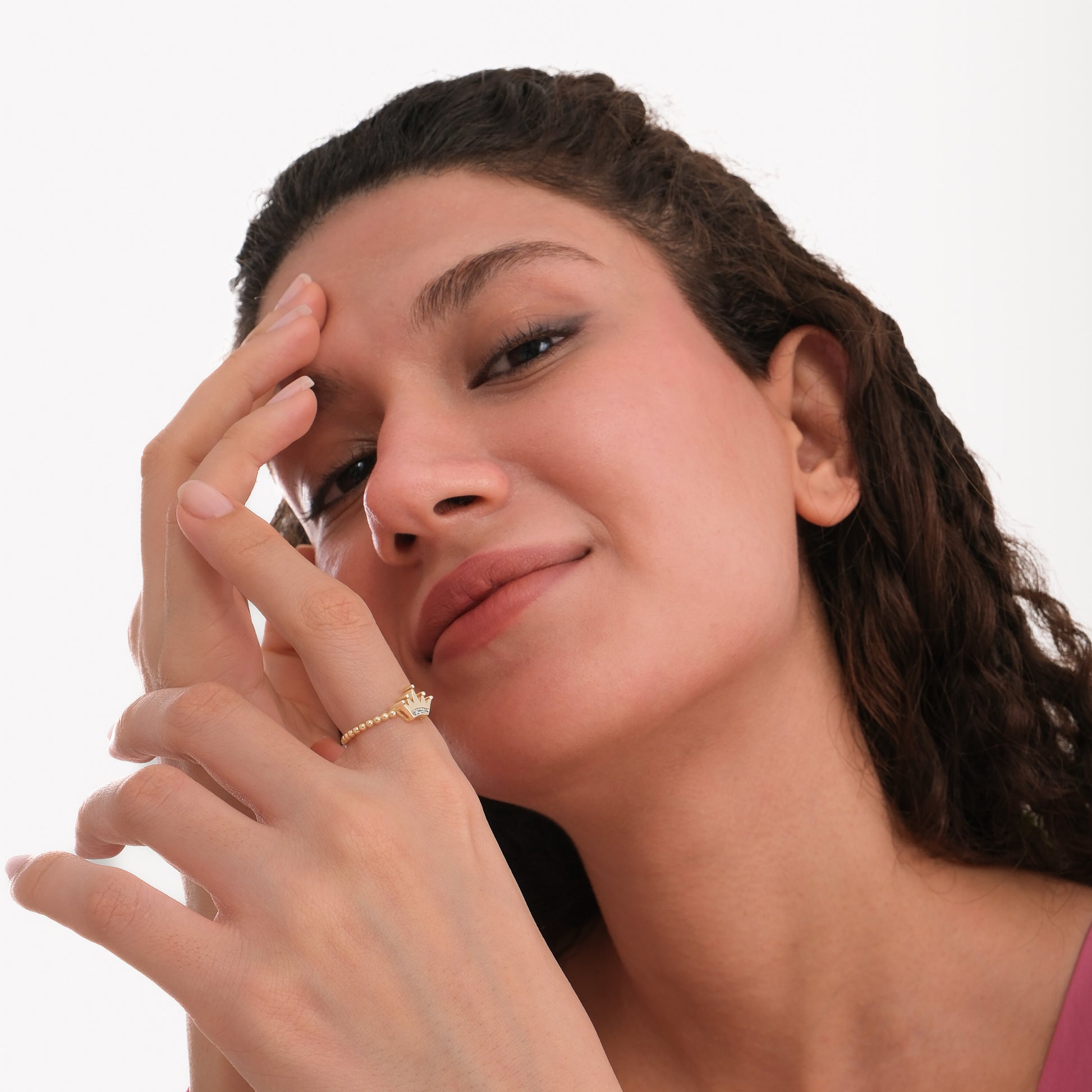 Rope Band Queen Ring | 14K Solid Gold