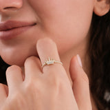 Rope Band Queen Ring | 14K Solid Gold