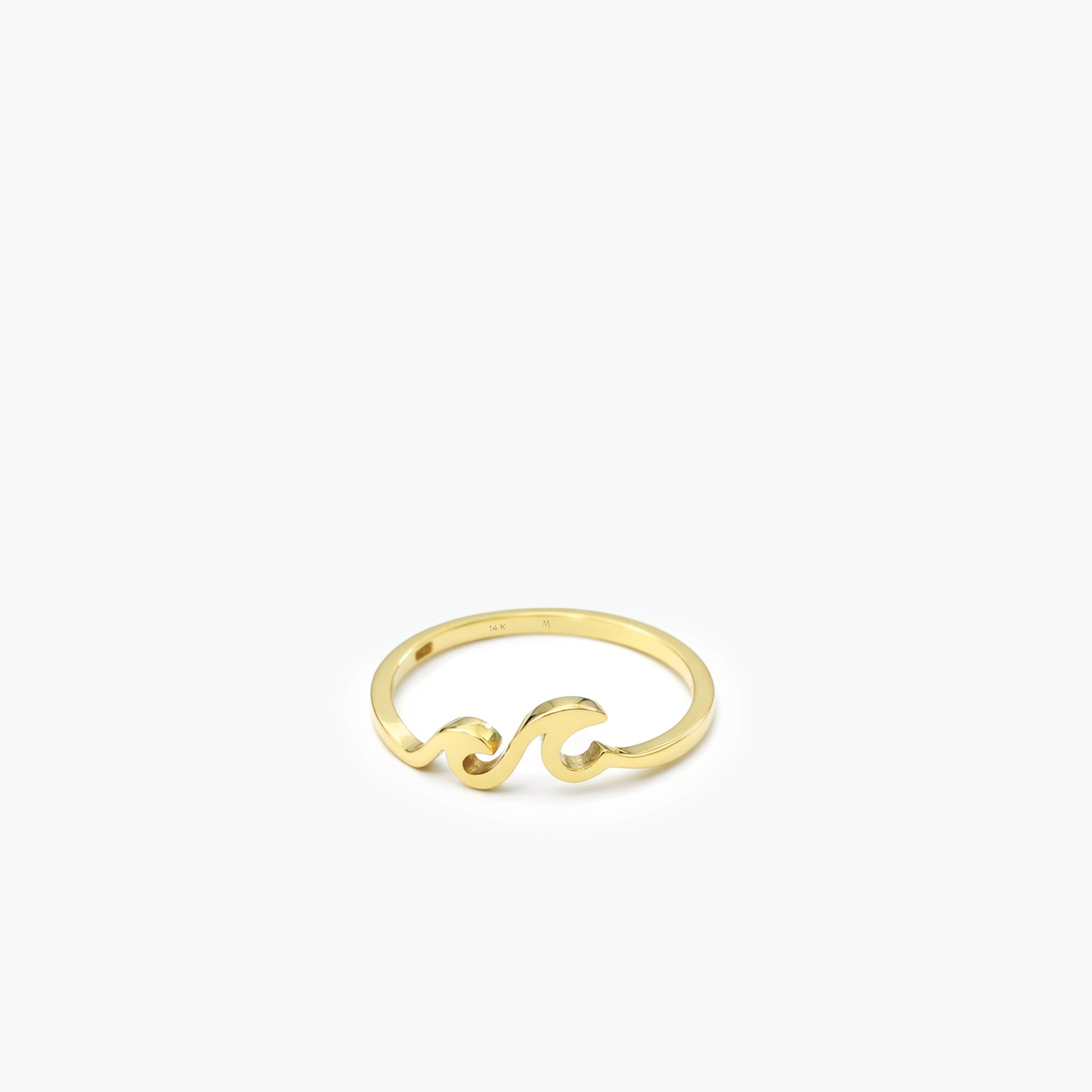Ocean Wave Ring | 14K Solid Gold