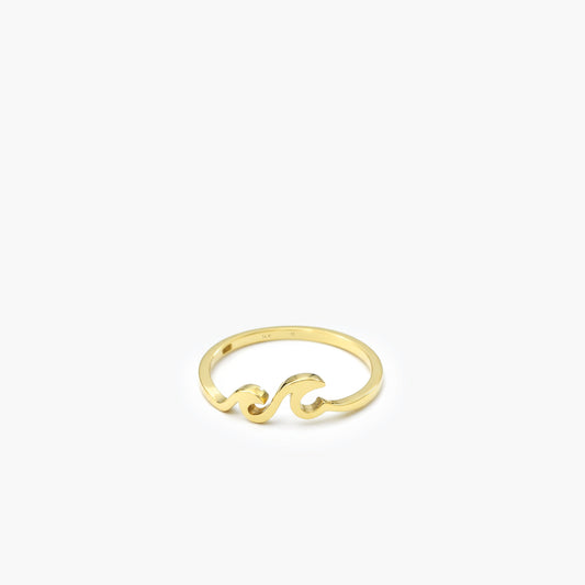 Ocean Wave Ring | 14K Solid Gold