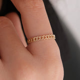 Interlocking Heart Ring | 14K Solid Gold