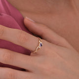 Winged Heart Ring | 14K Solid Gold