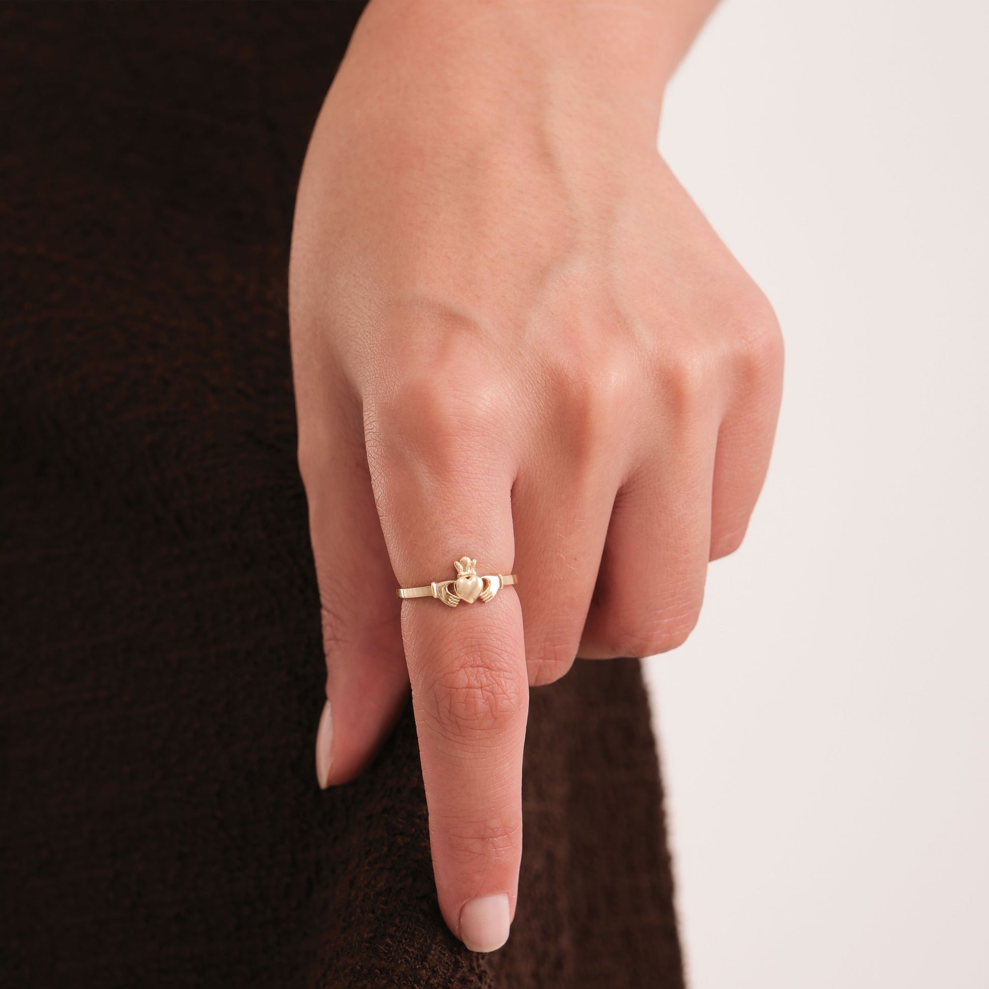 Claddagh Ring | 14K Solid Gold