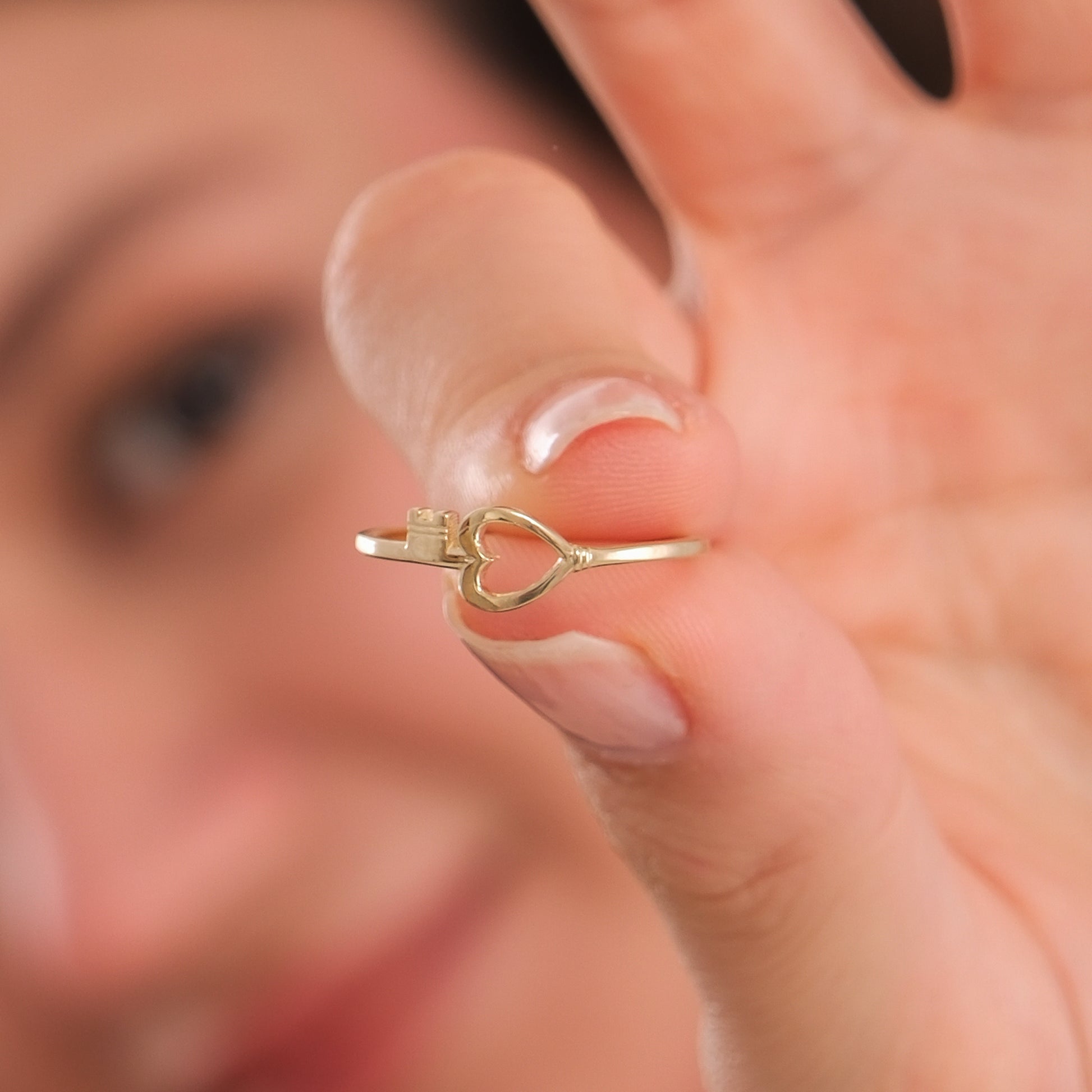 Key to My Heart Ring | 14K Solid Gold
