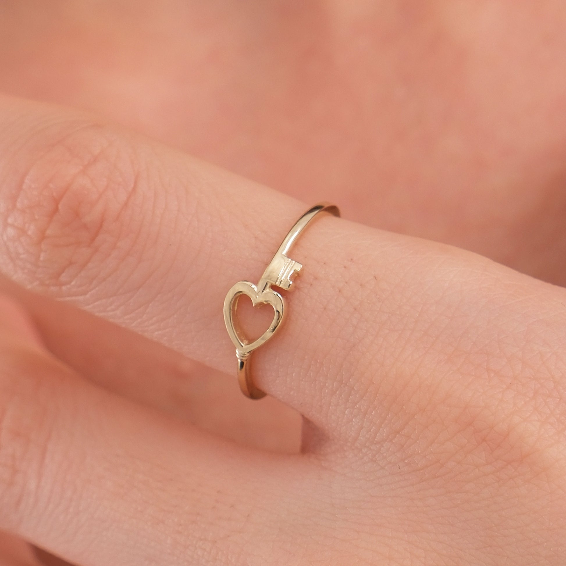 Key to My Heart Ring | 14K Solid Gold