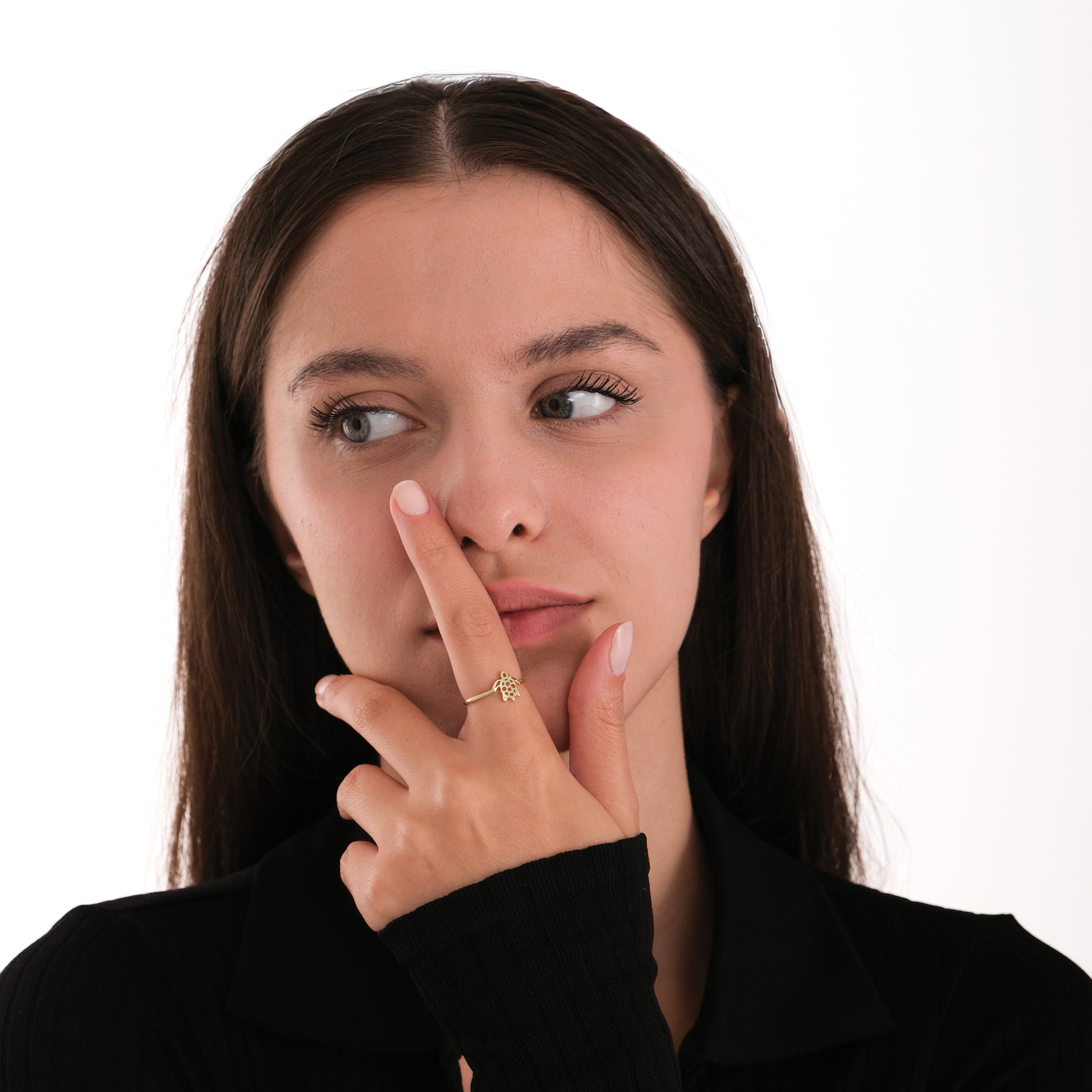 Sea Turtle Ring | 14K Solid Gold