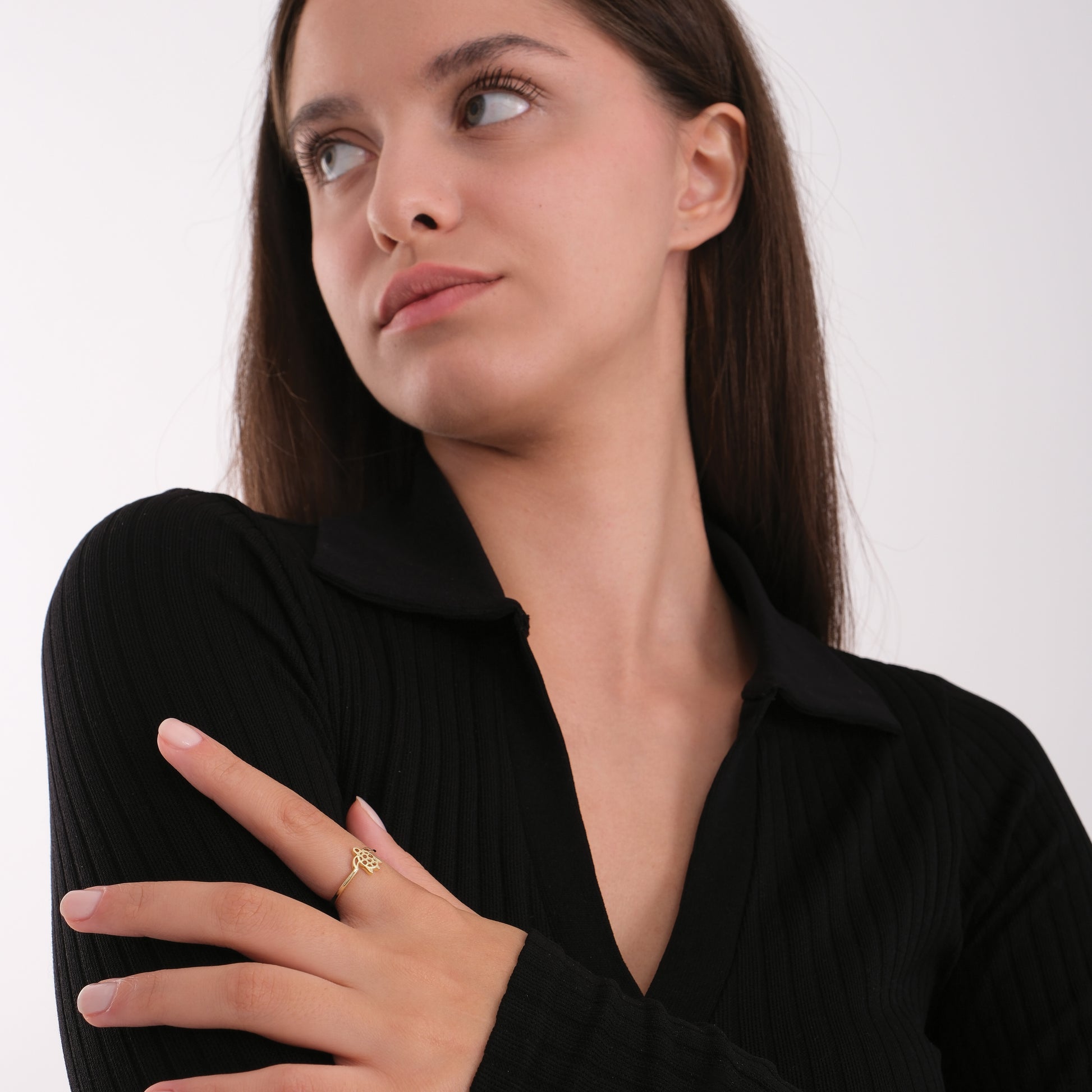 Sea Turtle Ring | 14K Solid Gold