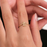 Sea Turtle Ring | 14K Solid Gold
