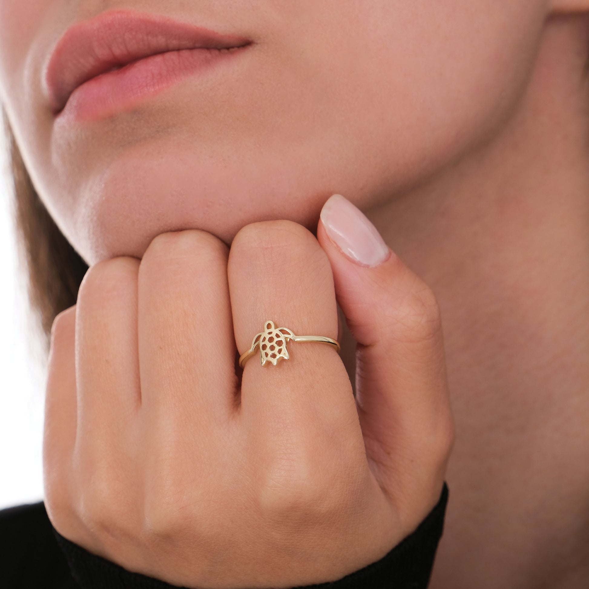 Sea Turtle Ring | 14K Solid Gold