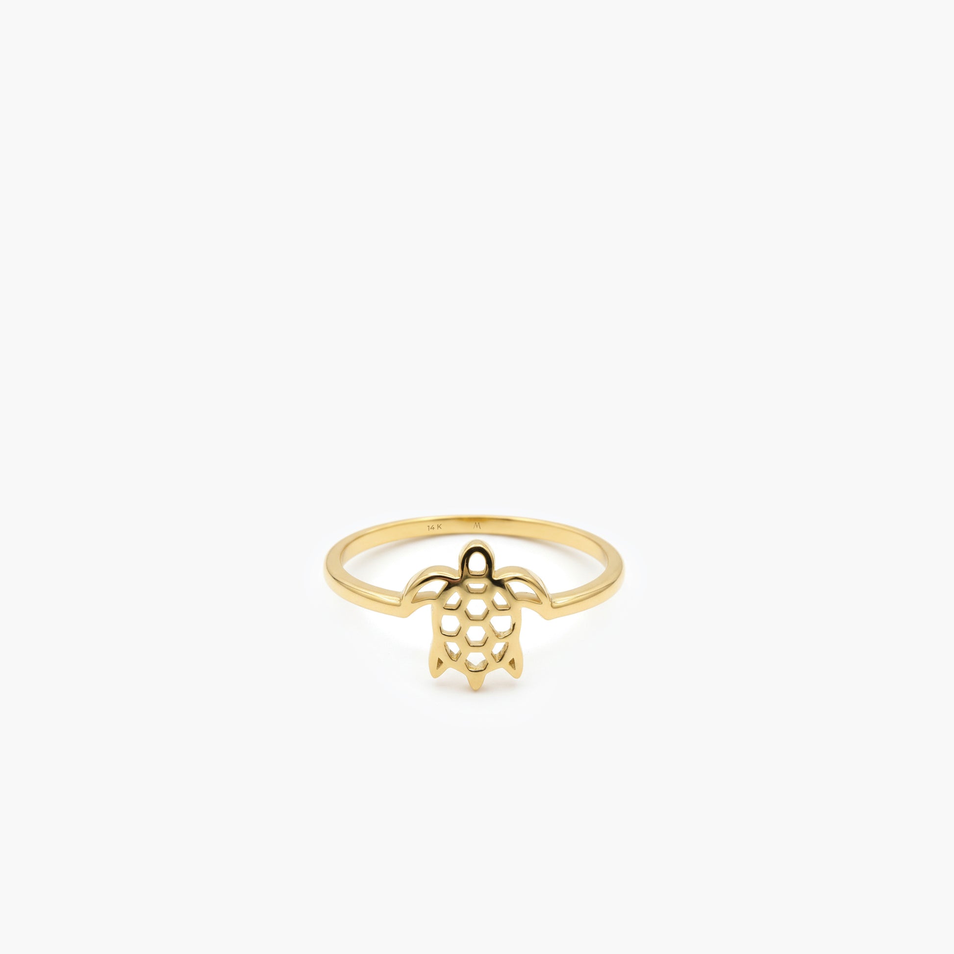 Sea Turtle Ring | 14K Solid Gold