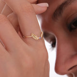 Guardian Angel Ring | 14K Solid Gold