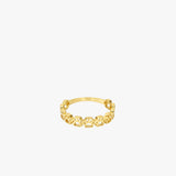 Paw Print Eternity Ring | 14K Solid Gold