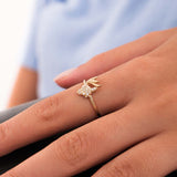Minimalist Lucky Fish Ring | 14K Solid Gold