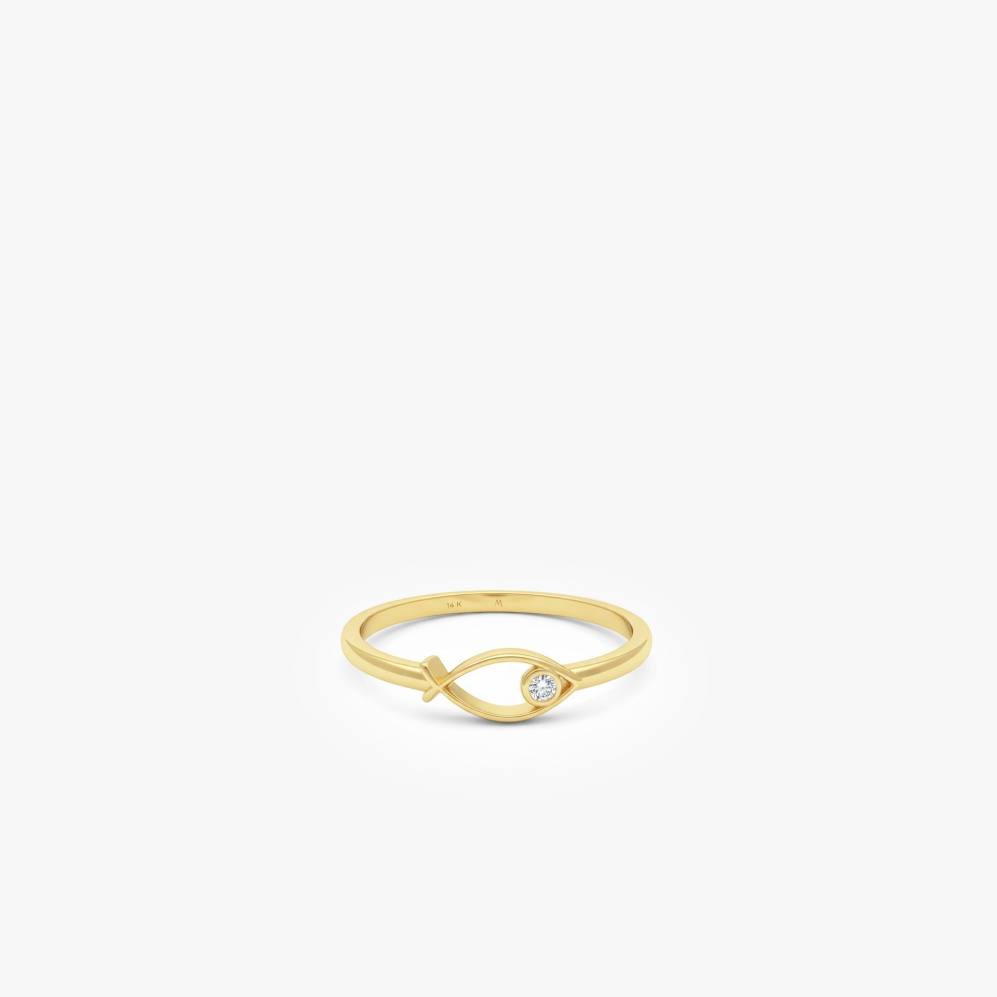 Jesus Fish Ring | 14K Solid Gold