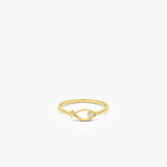Jesus Fish Ring | 14K Solid Gold