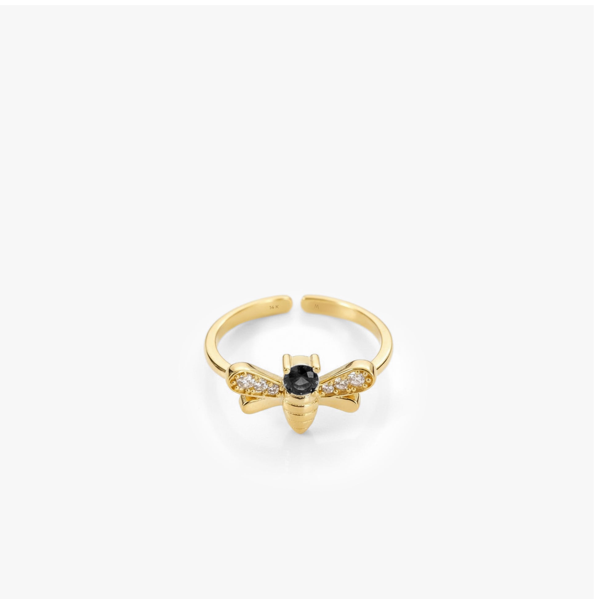 Minimalist Queen Bee Ring | 14K Solid Gold