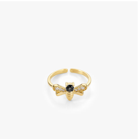 Minimalist Queen Bee Ring | 14K Solid Gold