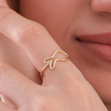 Lucky Fish Ring | 14K Solid Gold