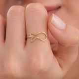 Lucky Fish Ring | 14K Solid Gold