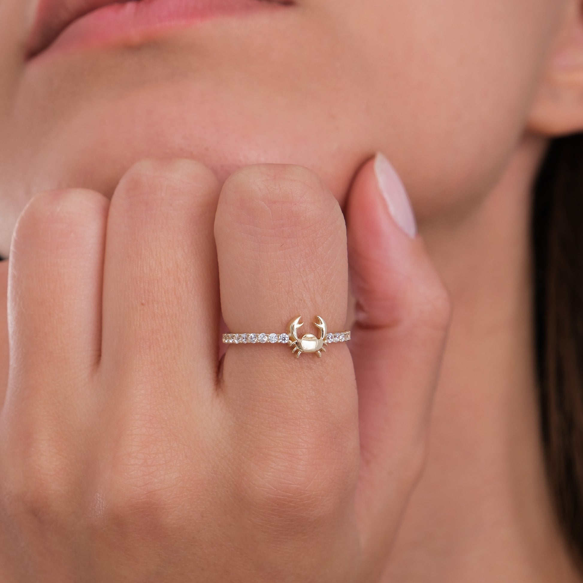 Crab Ring | 14K Solid Gold