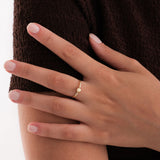 Minimalist Ball Ring | 14K Solid Gold