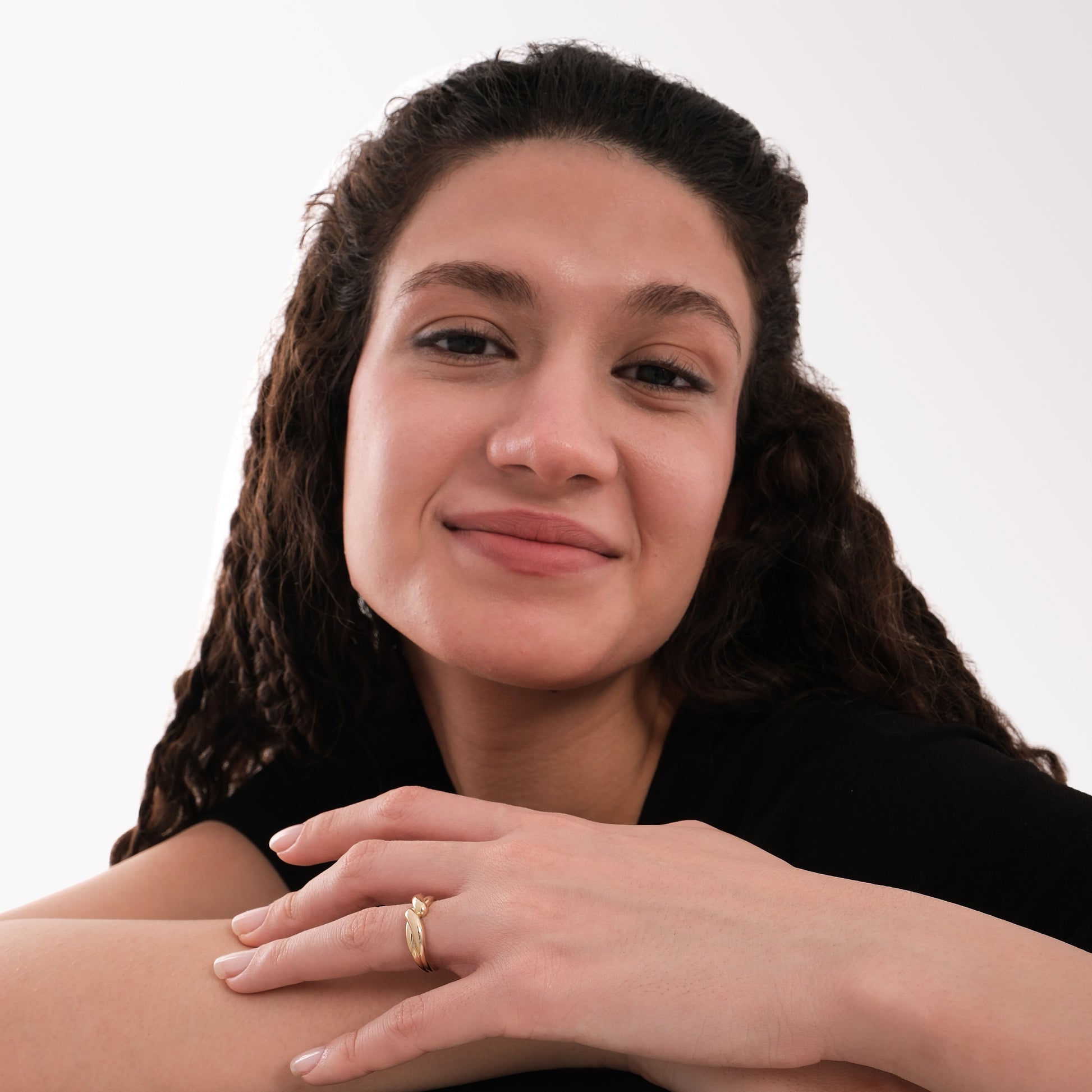 Crossover Twist Ring | 14K Solid Gold