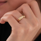 Crossover Twist Ring | 14K Solid Gold