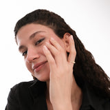 Double Ball Open Ring | 14K Solid Gold