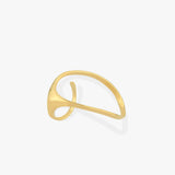 Asymmetrical Two-Finger Ring | 18K Gold Vermeil