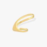 Asymmetrical Two-Finger Ring | 18K Gold Vermeil
