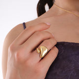 Fluid Bold Gold Ring | 18K Gold Vermeil