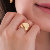 Fluid Bold Gold Ring | 18K Gold Vermeil