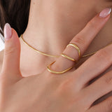 Asymmetrical Knuckle Ring | 18K Gold Vermeil