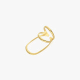 Asymmetrical Knuckle Ring | 18K Gold Vermeil