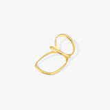 Asymmetrical Knuckle Ring | 18K Gold Vermeil