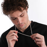 Oxidized Wheat Chain Necklace | 925 Sterling Silver