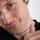 Oxidized Wheat Chain Necklace | 925 Sterling Silver