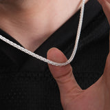 Oxidized Wheat Chain Necklace | 925 Sterling Silver