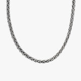 Oxidized Wheat Chain Necklace | 925 Sterling Silver
