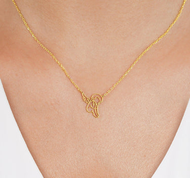 Angel Necklace | 14K Solid Gold