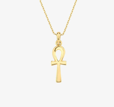Ankh Spiritual Necklace for Women | 14K Solid Gold Mionza