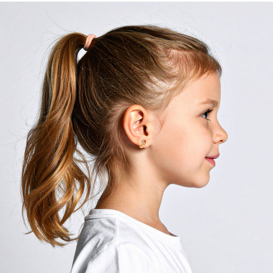 Children's Bow Earrings | 14K Solid Gold