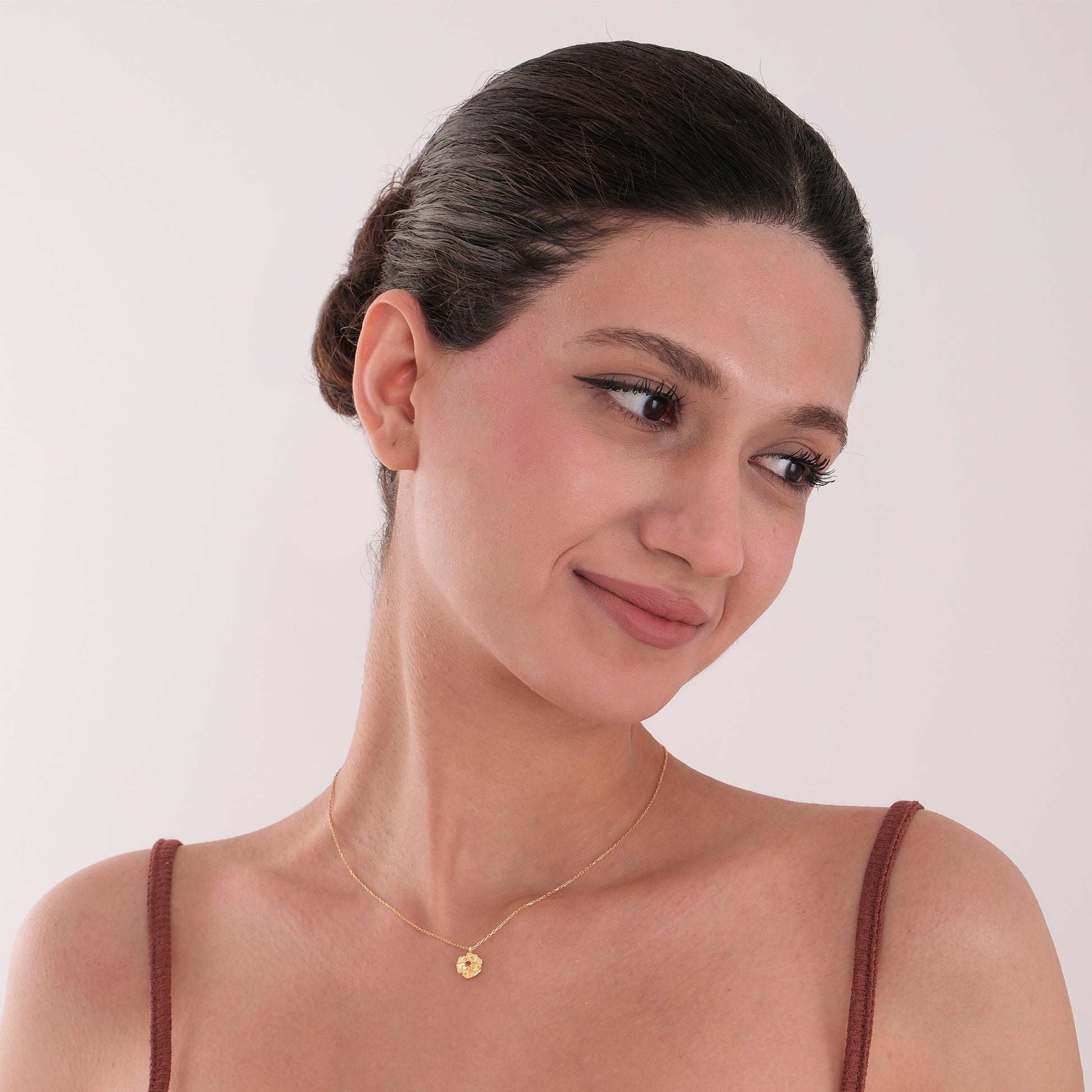 January Birth Flower Necklace | 18K Gold Vermeil