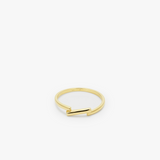 Bar Ring | 14K Solid Gold