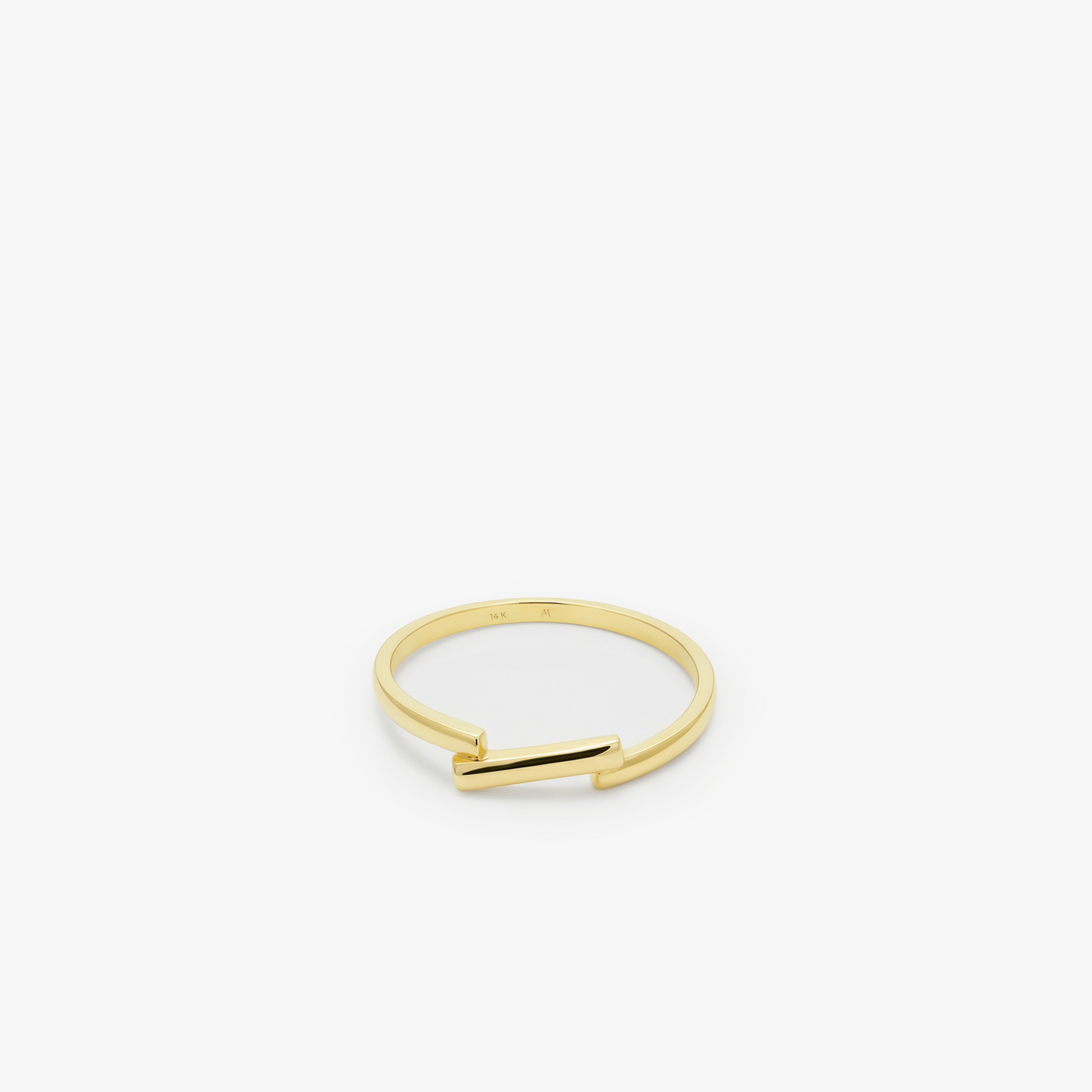 Bar Ring | 14K Solid Gold