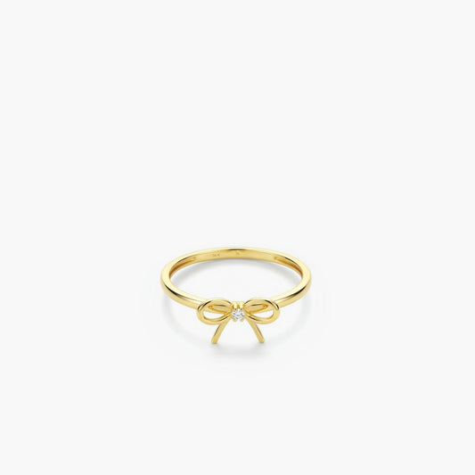 Bow Ring | 14K Solid Gold
